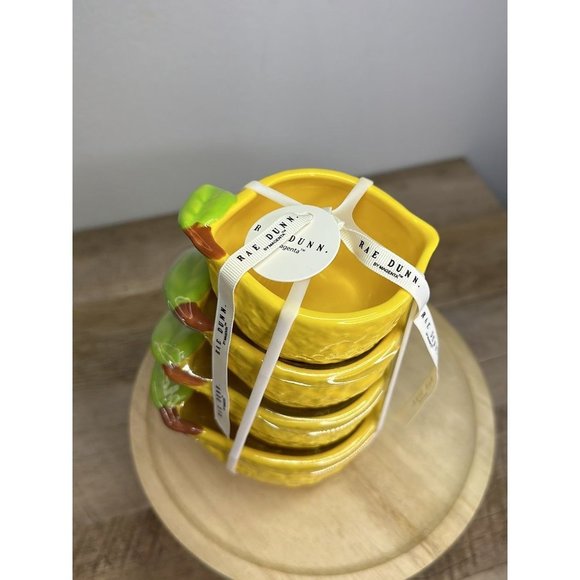 Rae Dunn set of Lemon MEASURING CUPS - Picture 4 of 4